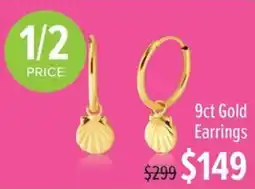 Shiels 9ct Gold Earrings offer