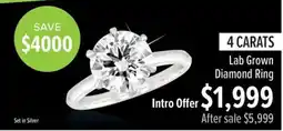 Shiels Lab Grown Diamond Ring offer
