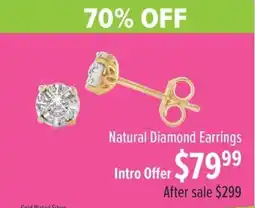 Shiels Natural Diamond Earrings offer