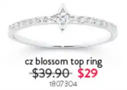 Goldmark cz blossom top ring offer