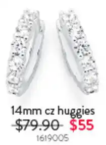 Goldmark 14mm cz huggies offer