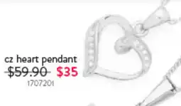 Goldmark cz heart pendant offer