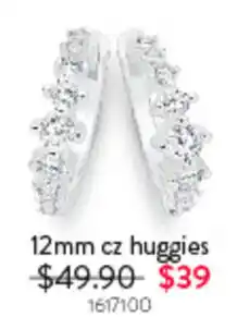 Goldmark 12mm cz huggies offer