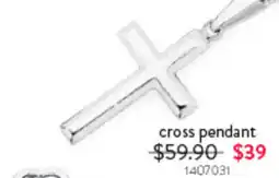 Goldmark cross pendant offer
