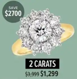 Shiels Diamond Ring 2 Carats offer