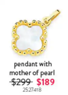 Goldmark pendant with mother of pearl offer