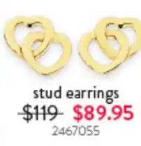 Goldmark stud earrings offer