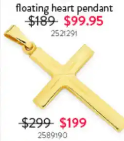 Goldmark floating heart pendant offer