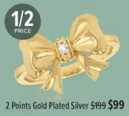 Shiels 2 Points Gold Plated Silver offer