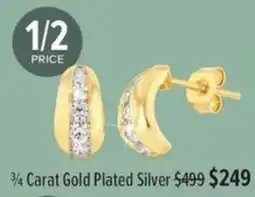 Shiels 3/4 Carat Gold Plated Silver offer