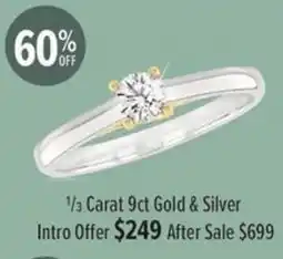 Shiels 1/3 Carat 9ct Gold & Silver offer