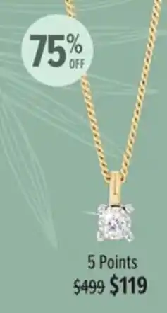 Shiels Diamond Pendant offer