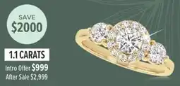 Shiels Diamond Ring 1.1 Carats offer