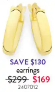 Goldmark earrings offer