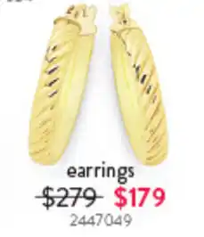 Goldmark earrings offer
