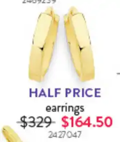 Goldmark earrings offer