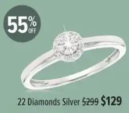Shiels 22 Diamonds Silver offer