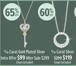 Shiels 1/10 Carat Gold Plated Silver offer