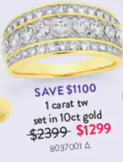 Goldmark 1 carat tw set in 10ct gold offer