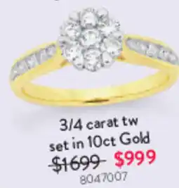 Goldmark 3/4 carat tw set in 10ct Gold offer