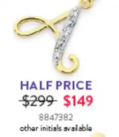 Goldmark Initial Pendant offer
