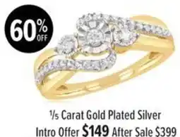 Shiels 1/5 Carat Gold Plated Silver offer