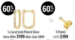 Shiels 1/2 Carat Gold Plated Silver offer