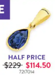 Goldmark Gold Pendant with Blue Stone offer
