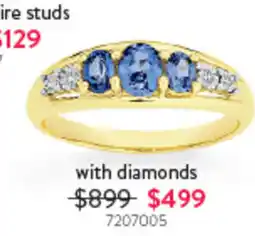 Goldmark Fire studs with diamonds offer