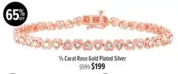 Shiels 1/5 Carat Rose Gold Plated Silver offer