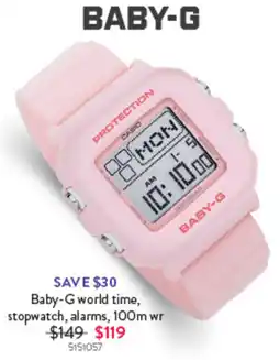 Goldmark Baby-G world time offer