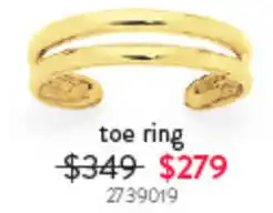 Goldmark toe ring offer