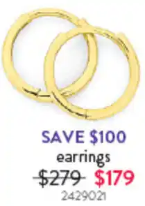 Goldmark earrings offer