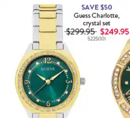 Goldmark Guess Charlotte, crystal set offer