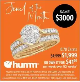 Shiels 0.70 Carats offer