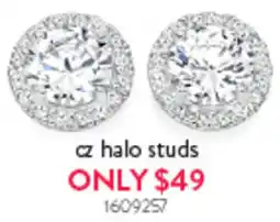 Goldmark cz halo studs offer