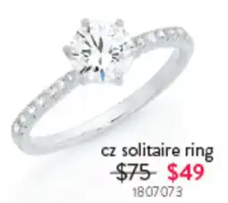 Goldmark cz solitaire ring offer