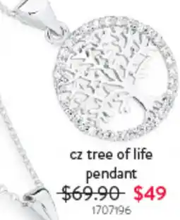 Goldmark cz tree of life pendant offer