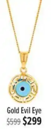 Shiels Gold Evil Eye offer
