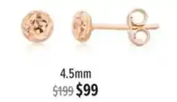 Shiels 4.5mm stud earrings offer