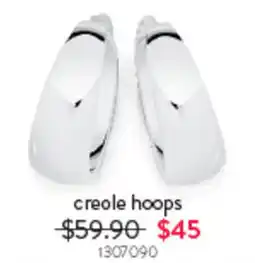 Goldmark creole hoops offer