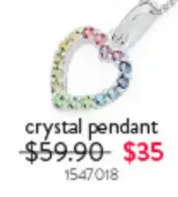 Goldmark crystal pendant offer