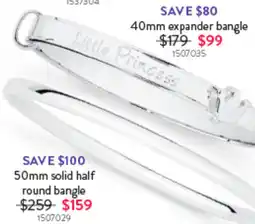 Goldmark Little Princess 40mm expander bangle offer