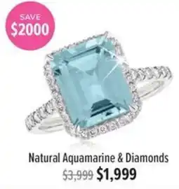 Shiels Natural Aquamarine & Diamonds offer