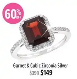 Shiels Garnet & Cubic Zirconia Silver offer