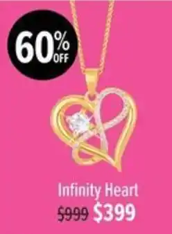 Shiels Infinity Heart offer
