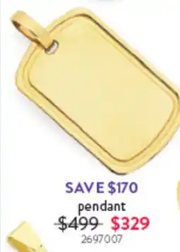 Goldmark pendant offer