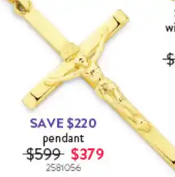 Goldmark Crucifix pendant offer