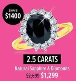 Shiels Natural Sapphire & Diamonds offer