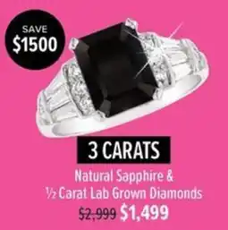 Shiels Natural Sapphire & ½ Carat Lab Grown Diamonds offer
